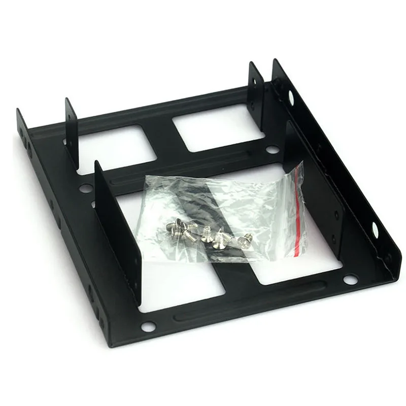 2.5 To 3.5 Inch Hard Disk Bracket Hard Dual Desktop SSD Mounting Bracket Internal Adapter Support Two 2.5" HDDs or SSDs Drives