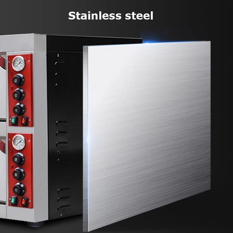 Pizza Oven 500 Degree Commercial Professional Single-Layer Baking Electric Bread Double Large Food Equipments Toast 5
