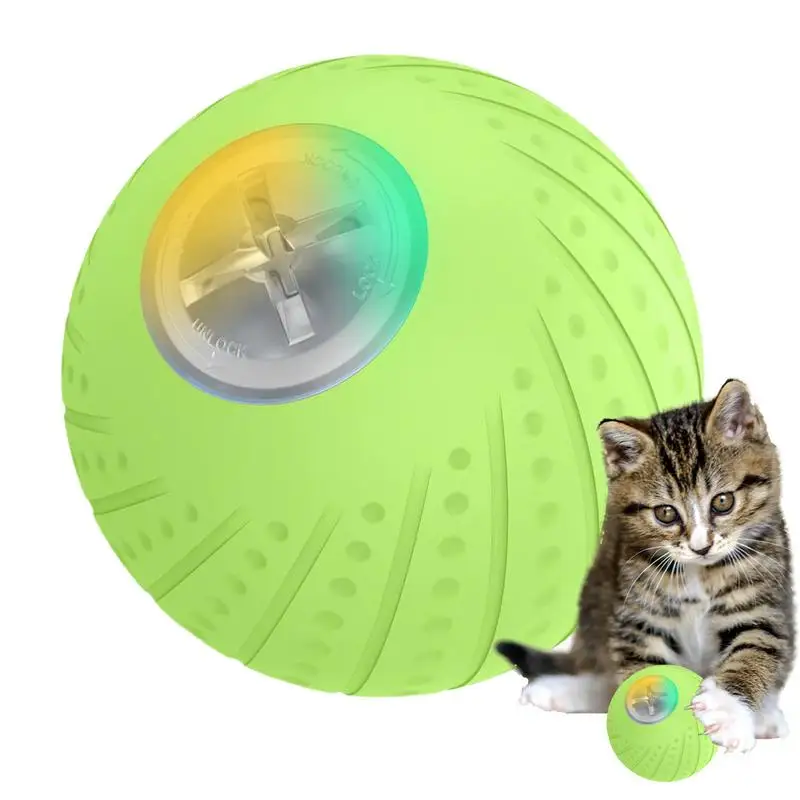

Игрушка-мяч для кошки, умная электрическая движущаяся планшетофон, гибкие силиконовые тренировочные игрушки со светодиодной подсветкой
