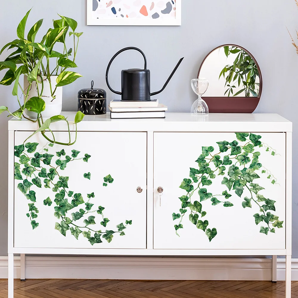 Natural Green Ivy Self-Adhesive Wall Decor Stickers