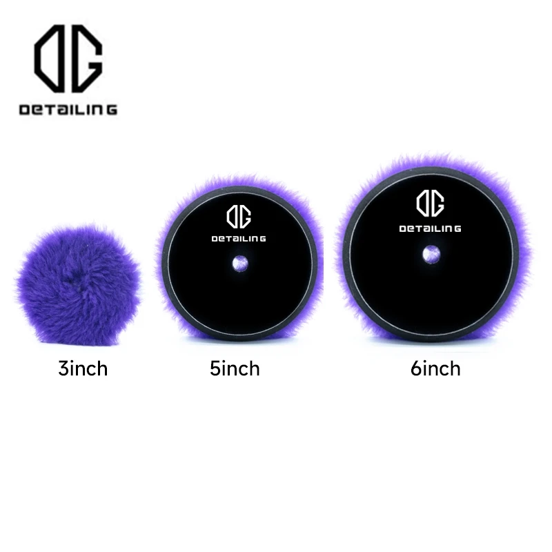 DETAILING 5"/6" Wool Polishing Disc Car Waxing Polishing ing Pad Car Paint Care Polisher Pads Auto Washing Accessories car polishing pad car polish pad wool polishing pad