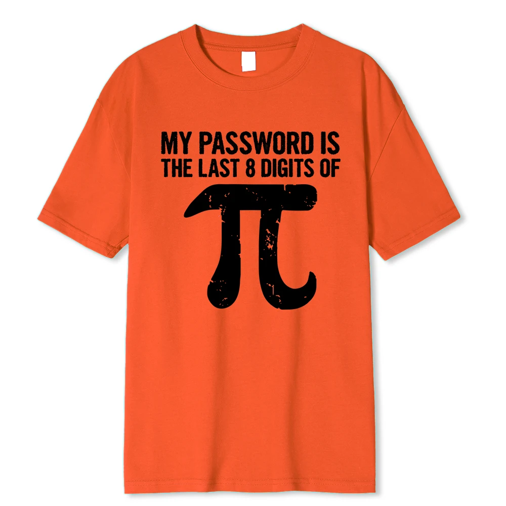 Men's t-Shirt 100% Cotton Math Equations Print Funny Men t Shirt Fashion Oversized Tshirt My Password Is The Last Digits_voghion.com