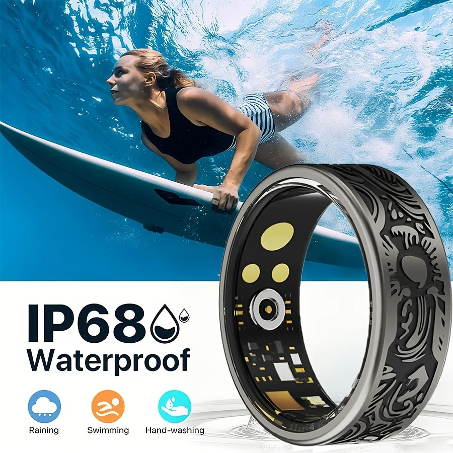 Smart Ring Heart Rate Blood Pressure Blood Oxygen Sleep Monitoring thumbnail 4