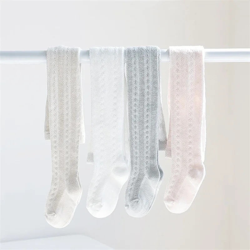 الصيف طفل الفتيات الجوارب شبكة رقيقة الجوارب للفتيات موضة الأطفال جوارب طويلة القطن لينة الصلبة الأميرة طماق 2-6 سنوات من العمر
