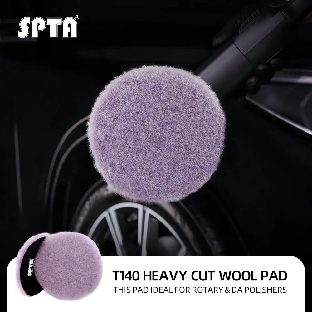 Heavy Cut Purple Wool High Density Lambs Polishing Pad For DA/RO/GA Polisher 1Pc 3