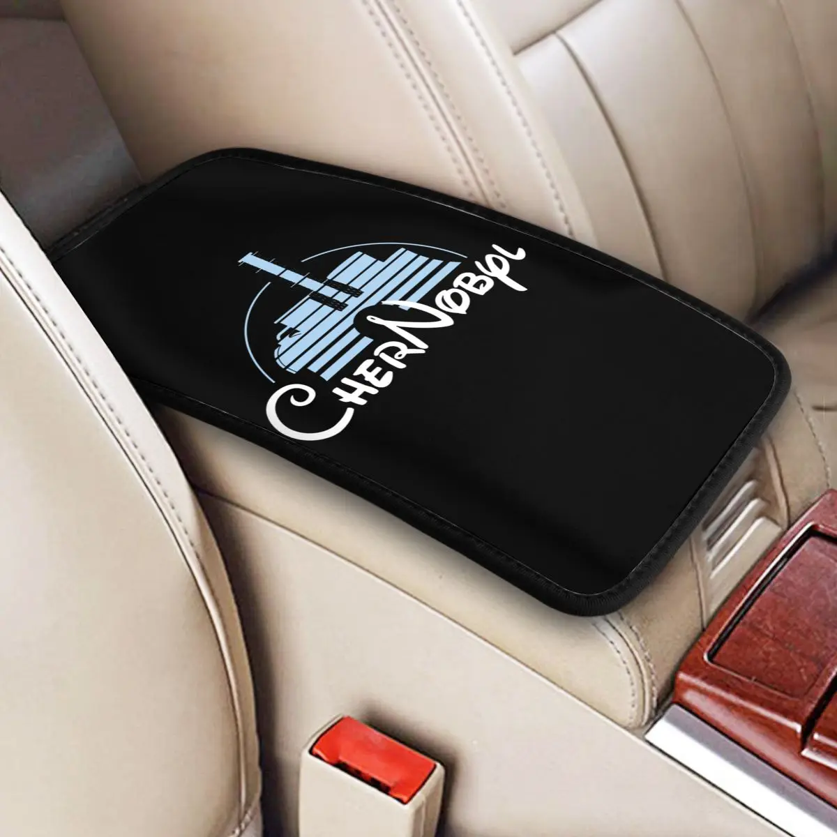 

Center Console Protective Cushion Pad Auto Accessories Interior Nuclear Chernobyl Car Armrest Cover Mat Automobiles Armrest Pad