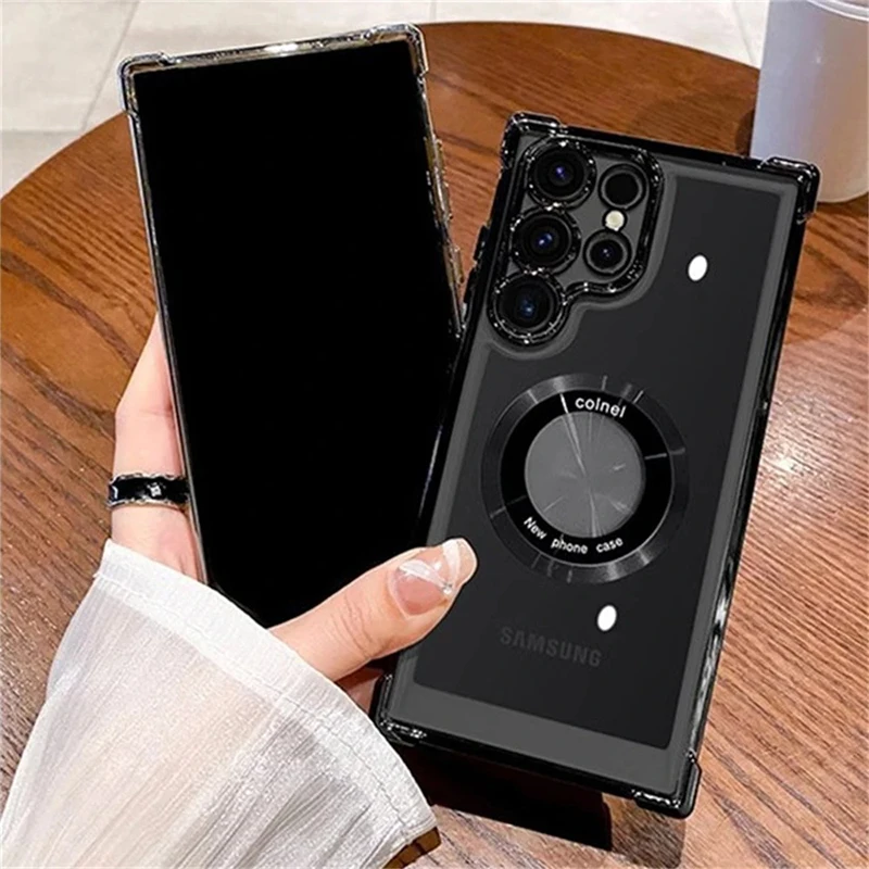 Samsung magnetic case showing TPU material detail.