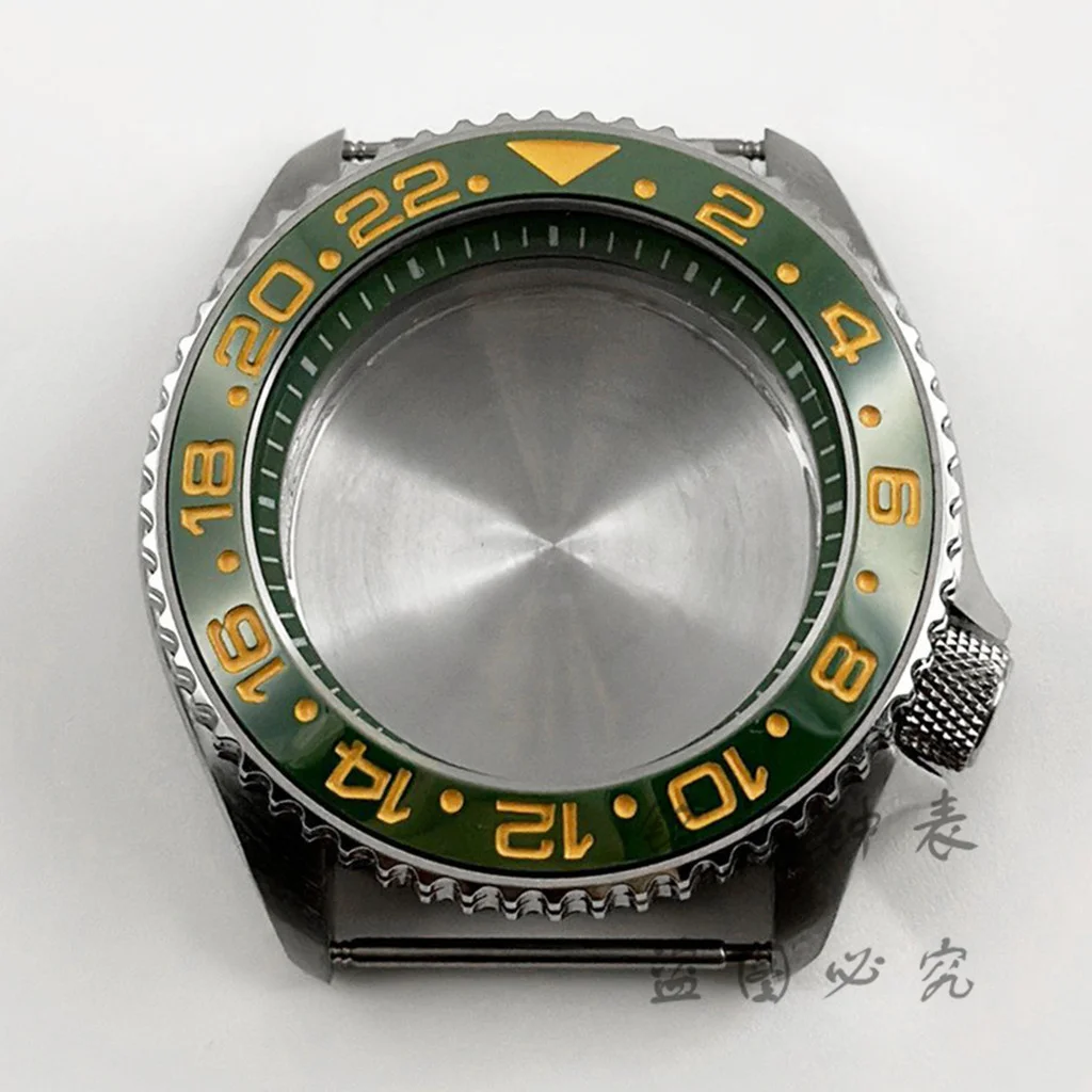 Green Ring 42mm Watch Case with Sloping Bezel