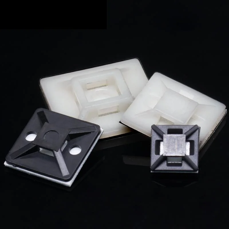 Description Picture 4 of item30/50pcs HS Self Adhesive Cable Tie Bases Mount Strong Glue Wire Wall Holder Car Fixing Seat Clips Suction Position Sucker