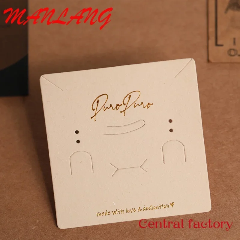 

Индивидуальная деловая текстурированная Толстая Роскошная бумажная шкатулка для ювелирных изделий на заказ, почтовая карта с благодарностью