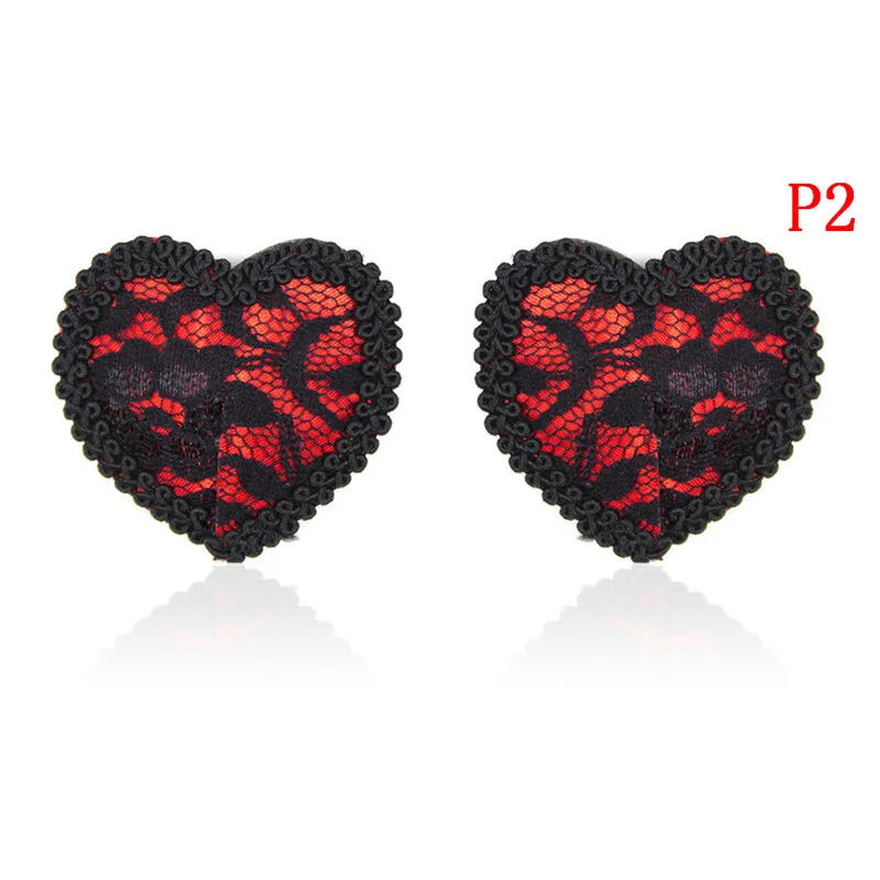 Heart Round Lace Shape Nipple Stickers Chest Stickers Sex  Sexy Sequin Nipple Covers With Tassels Pasties