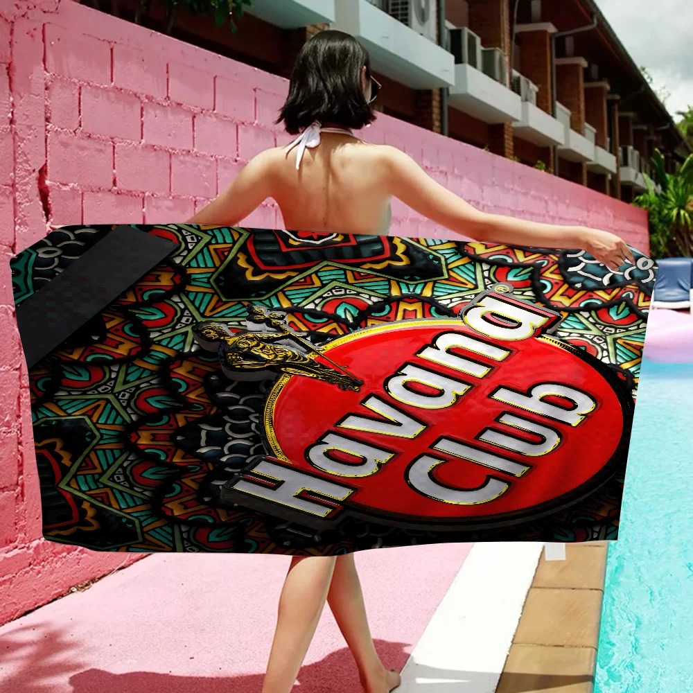 Havana Club Towel Microfiber Beach Towel Absorbent Quick dry Soft Yoga Swimming Resort Mountain Climbing Towel 3