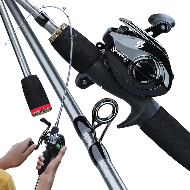 Sougayilang Fishing Rod And Reel Combo Set 12+1bb 7.2:1 High Speed  Baitcasting Reel And 5 Section Ultralight Casting Rod Set - Rod Combo -  AliExpress