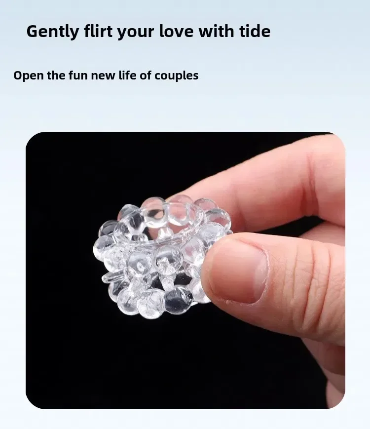 Jade Bead Penis Delay Sheep Eye Ring Adult Enhanced Performance Delay Lock Essence Foreskin Block Multiple Ring 24 Double Row