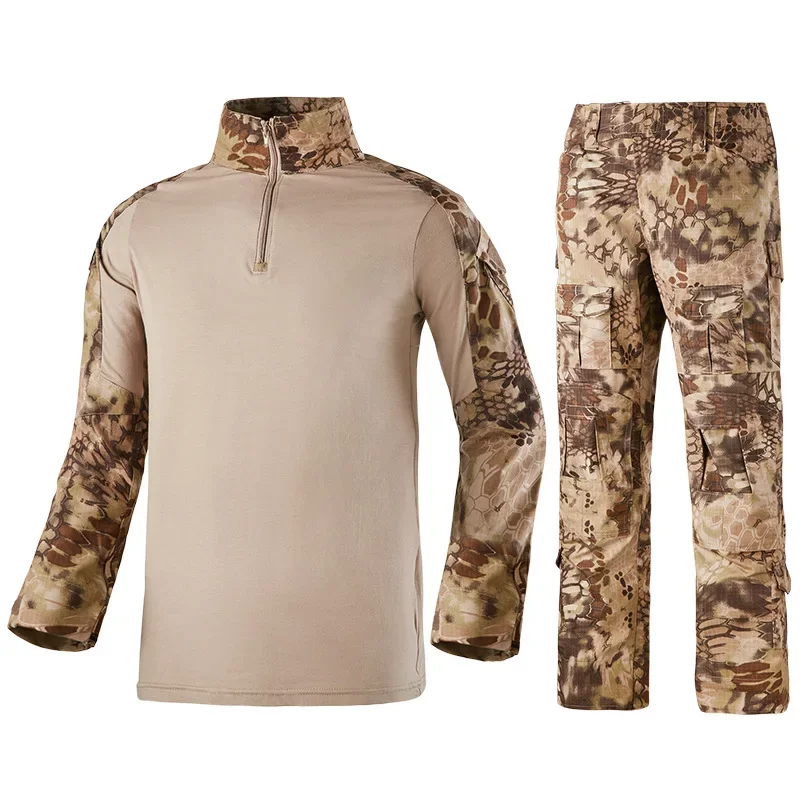 Camouflage Uniform Tactical Camo Suit Multicam Hiking Shirt Pants Outdoor Sports Sets Equipment Men Hunting Outdoors tactical suit combat uniform
