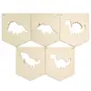 Bunting Banner Nordic Style DIY Dinosaur-shaped Hole Cute Decorative Wood Slices Holiday Party Banner Home Decoration  4