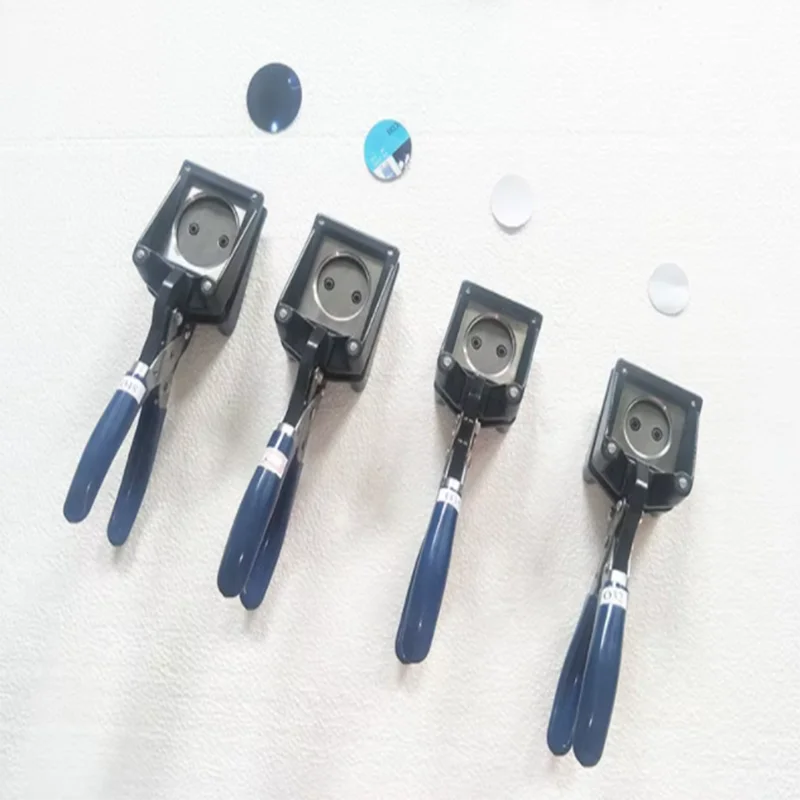 Hand Held Manual Round 37mm 25mm 32mm 44mm Paper Graphic Punch Die Cutter Pro Button Maker