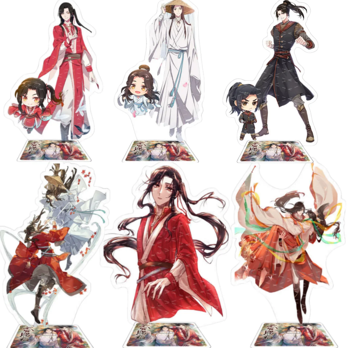 Hot Anime Heavenly God Blesses The People Tian Guan Ci Fu Xie Lian Hua Cheng Acrylic Stand Model Cartoon Figures Fans Gifts 15cm 9cm anime haikyuu acrylic figures models desk manga stand toy action figures activity desk decor ornaments gift collection