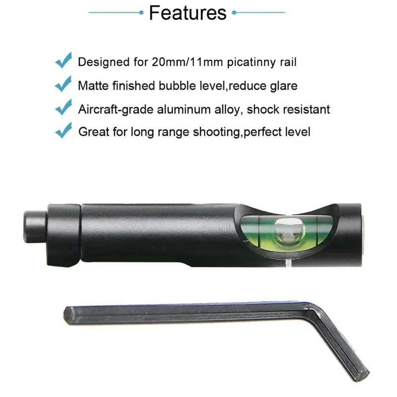 OPHIDIAN Hunting Spirit Bubble Level Optical Scope Mounts for 11mm/20mm Picatinny Rail Rifel Scope Leveling Tool Kit Hunting Acc