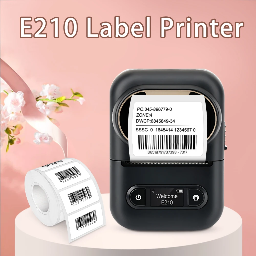 Adhesive Sticker Printer E210 Wireless Bluetooth Thermal Label Printer