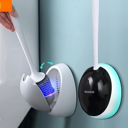 YOPIN home Silicone Toilet Brush for WC Accessories Drainable Toilet Brush Wall-Mounted Cleaning Tools Bathroom Accessories Set