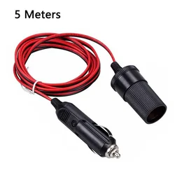 Car Cigar Lighter Plug 12V Extension Cable with Indicator Light (5M)