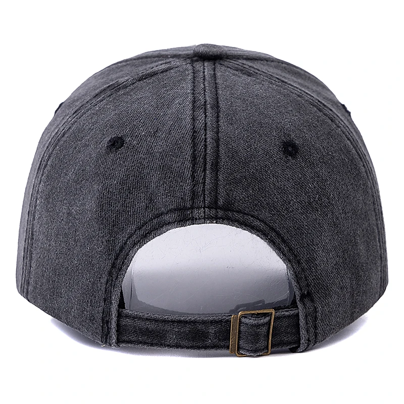 Unisex Washed Cotton Vintage Baseball Cap Americanize Letter Embroidery Dad Hat Outdoor Sports Hat For Men And Women