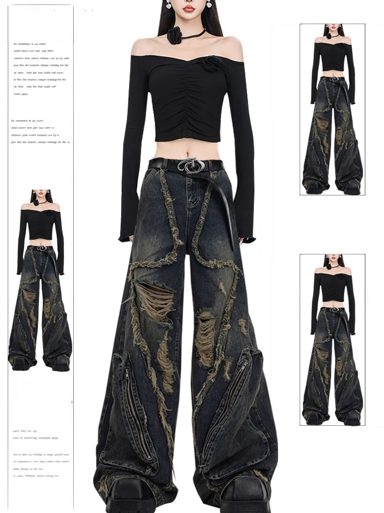 00s japanese label cargo jeans y2k 立体裁断 S6165086ededf44fab3e5fa690cfc7