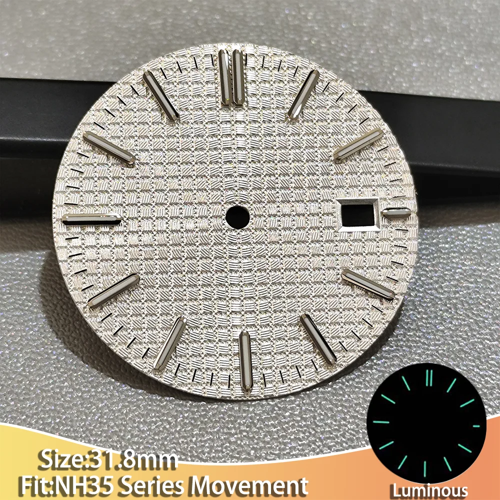 Men's Luminous Multi-color Dial Watch with 31mm Accessories and Stripe Design