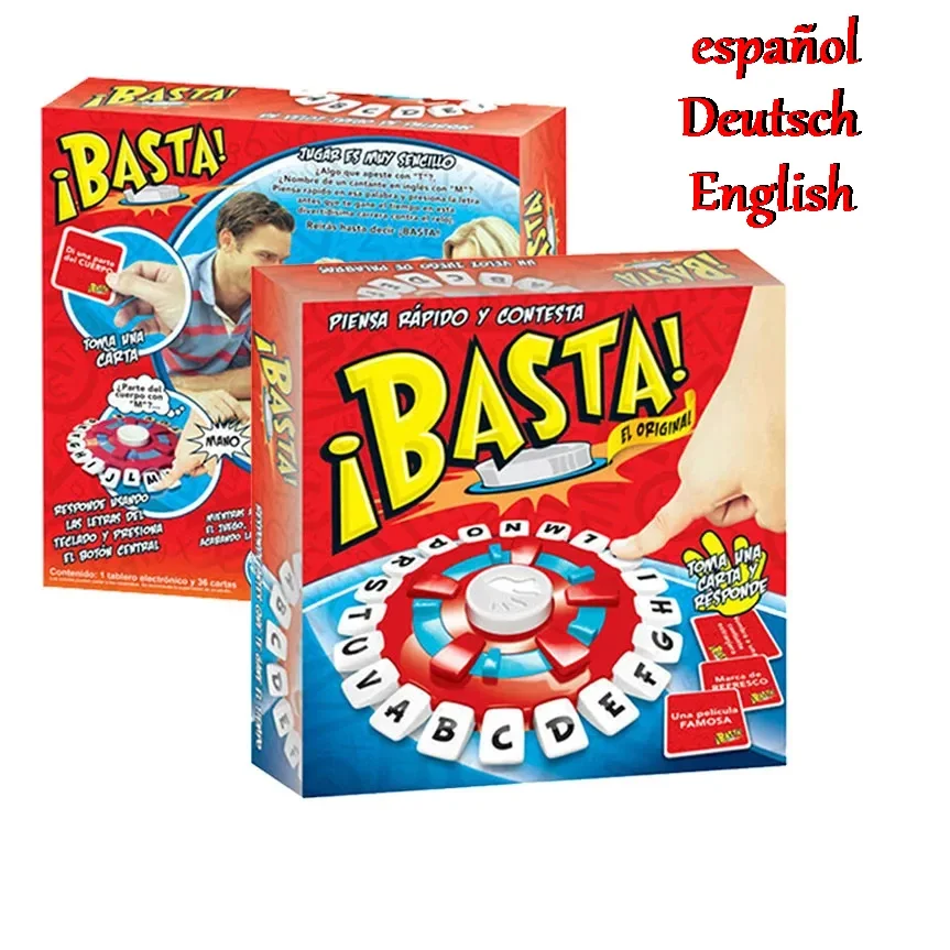Board game Spanish Word Game Fast Paced Family Desktop Game for Children Puzzle Learning