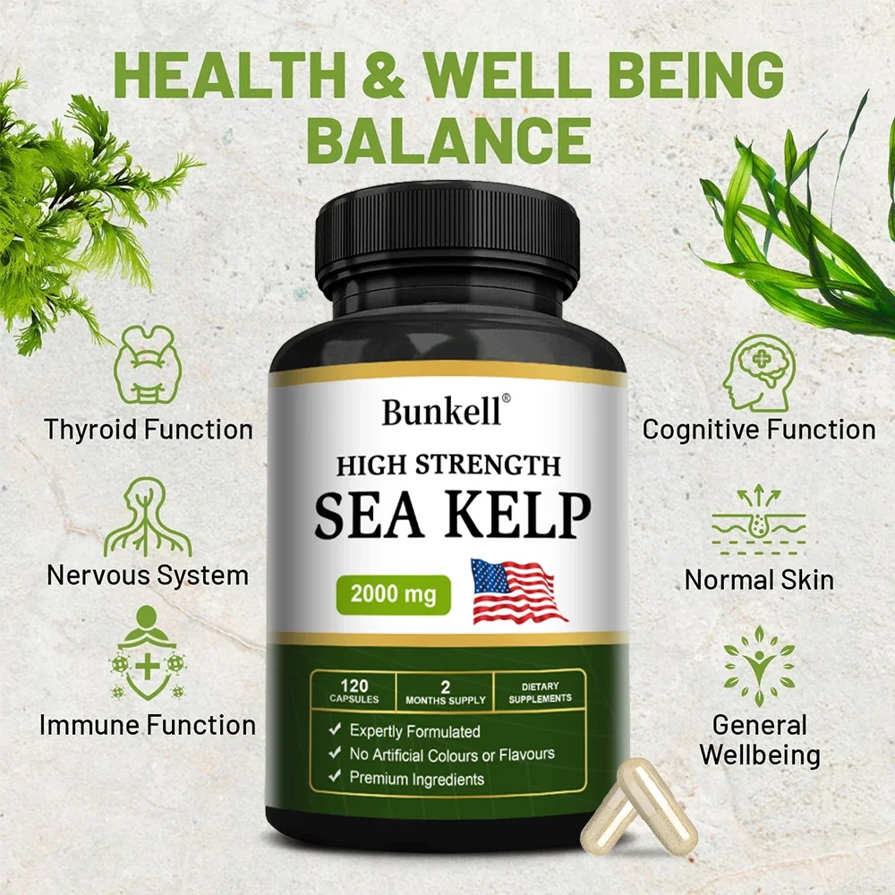 Atlantic Kelp Extract for thyroid support helping with metabolic balance in the body energy support