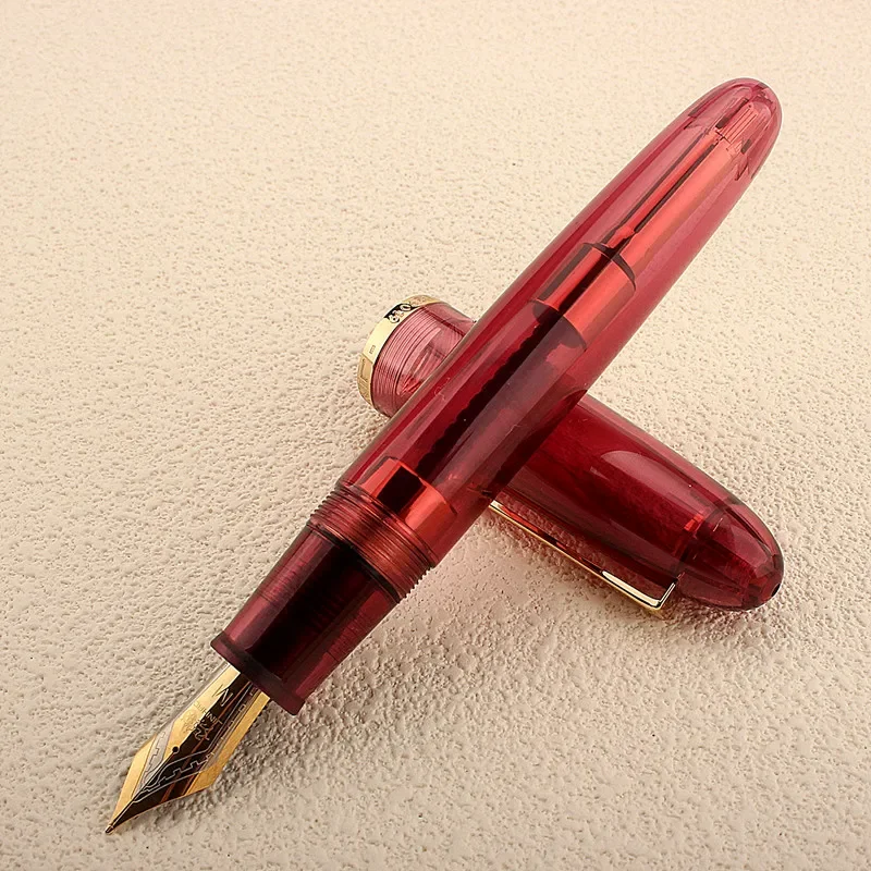 Jinhao 9019 투명 컬러 송진 만년필 용품, 0.5 0.7mm 잉크, 학생 학교 문구, 비즈니스 사무용품 선물