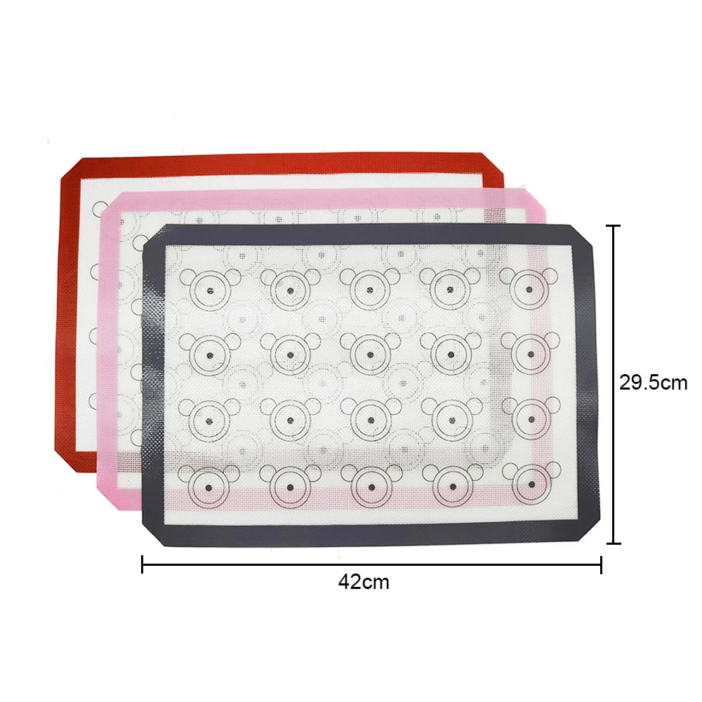 Silicone baking mat for bake pans macaroon pastry cookie bread non-stick oven sheet liner kitchen bakery tools silicone baking mat oven liner silicone baking tray