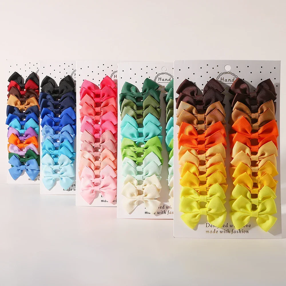 

24Pcs/Set Colorful Bowknot Metal Hairclip Sweet Hairgrips Girls Children Cute Small Hairpins Kids Hair Accessories Wholesale