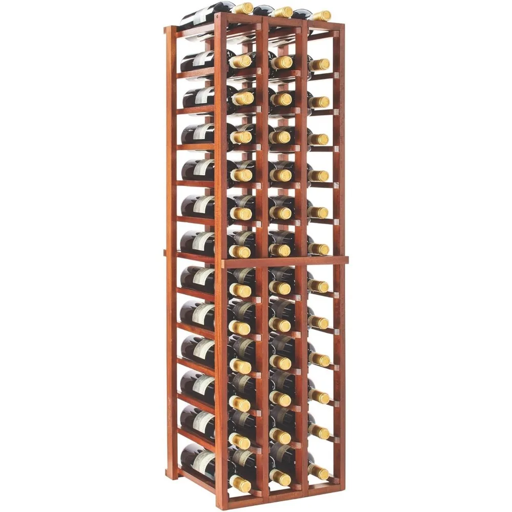 N'FINITY Stackable Wine Rack - Archway and Tabletop - Dark Walnut Finish Solid Mahogany- Stylish Durable Wine Rack Home Decor –