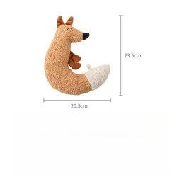 Interactive Plush Chew Squeak Toy (Fox)