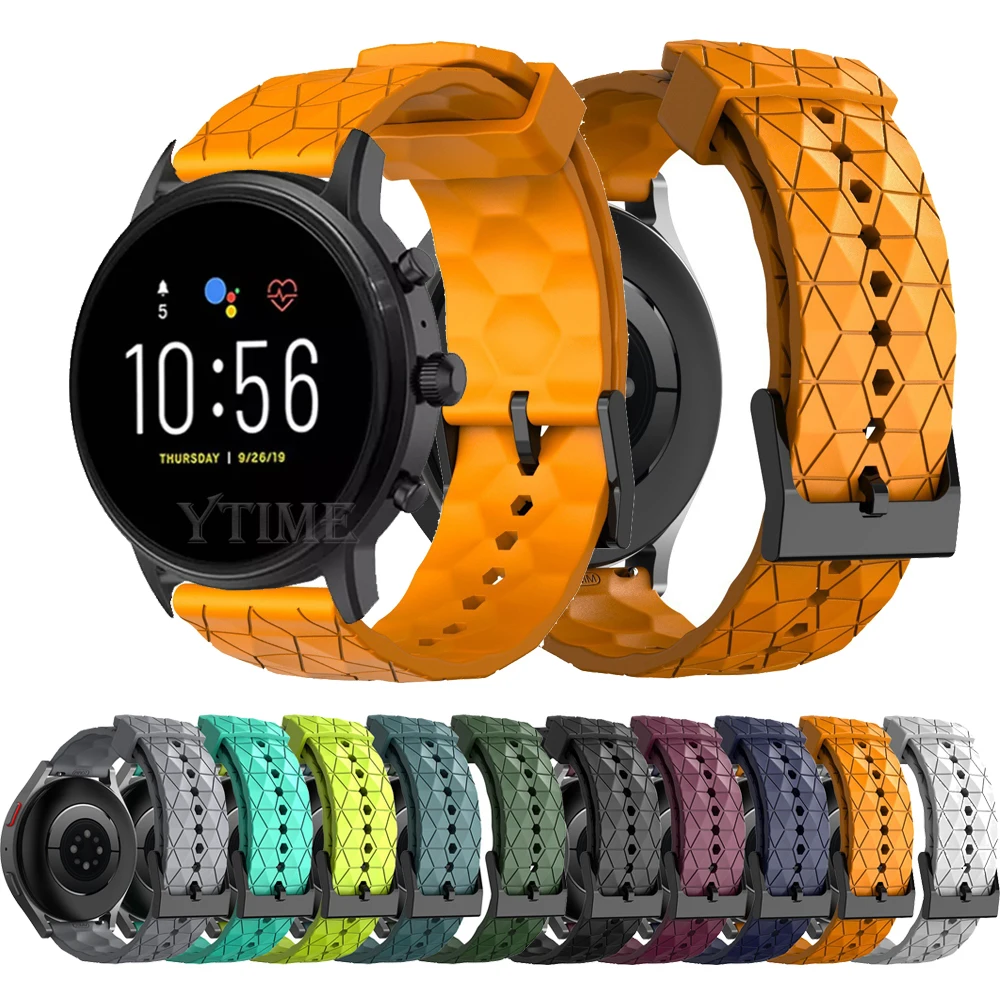 Cinturino In Silicone Da 22Mm Per Fossil Gen 6 5 44Mm Cinturino Sportivo Per Fossil Gen 5 Carlyle Hr/Gen 5 Lte 45Mm Bracciale Di Ricambio 22Mm