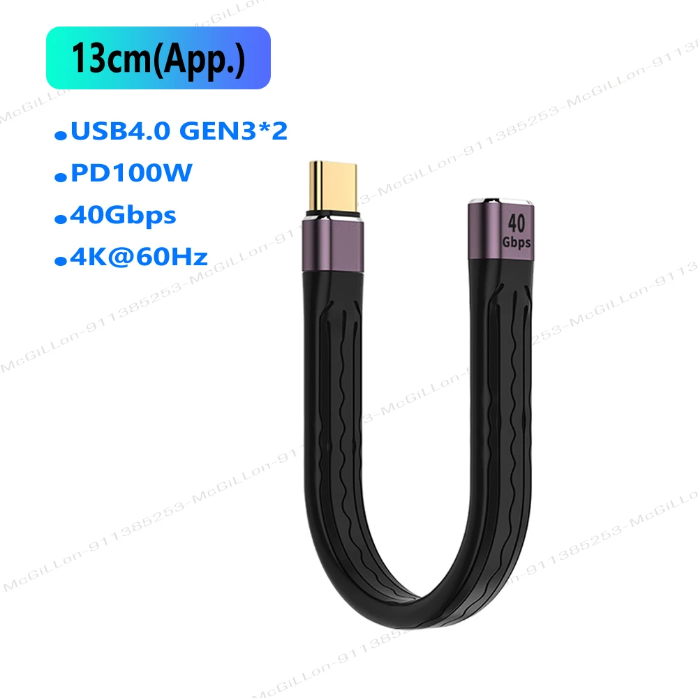 High-Speed 240W USB 4.0 Type C Cable – 5A Fast Charging & 40Gbps Data Transfer Cable with 8K Video Support