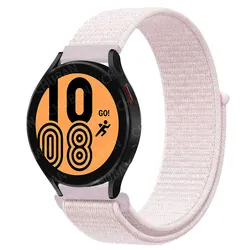 Breathable Nylon Sport Loop Band - Universal 20mm/22mm Strap for 22 mm watch band (17 Pearl powder)