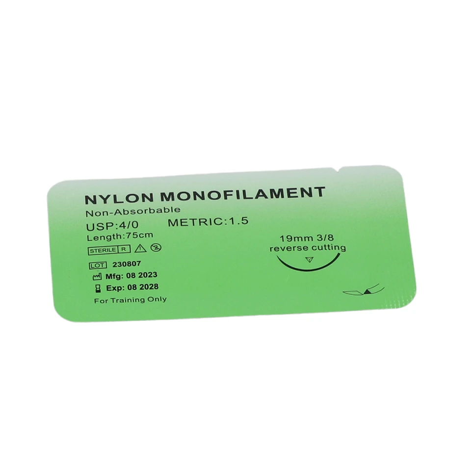 20PCS Medical Surgical Suture Nylon Silk Kit