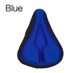 Gel Padded Wide Foam Bicycle Seat Cushion for Comfort and Support (Style 1 - Blue)
