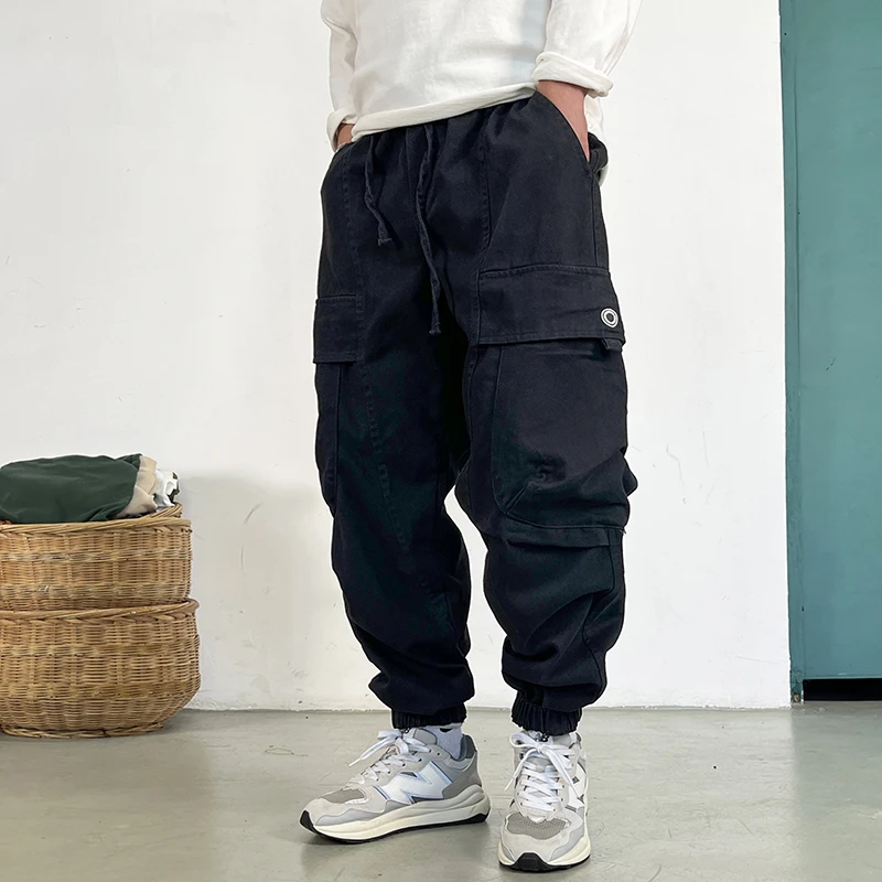 Casual Pants Men Plus Size Cargo Vintage Big Pocket Wear-Resistant Baggy Khaki Joggers for casual pants,sports pants,tactical pants,casual sports pants