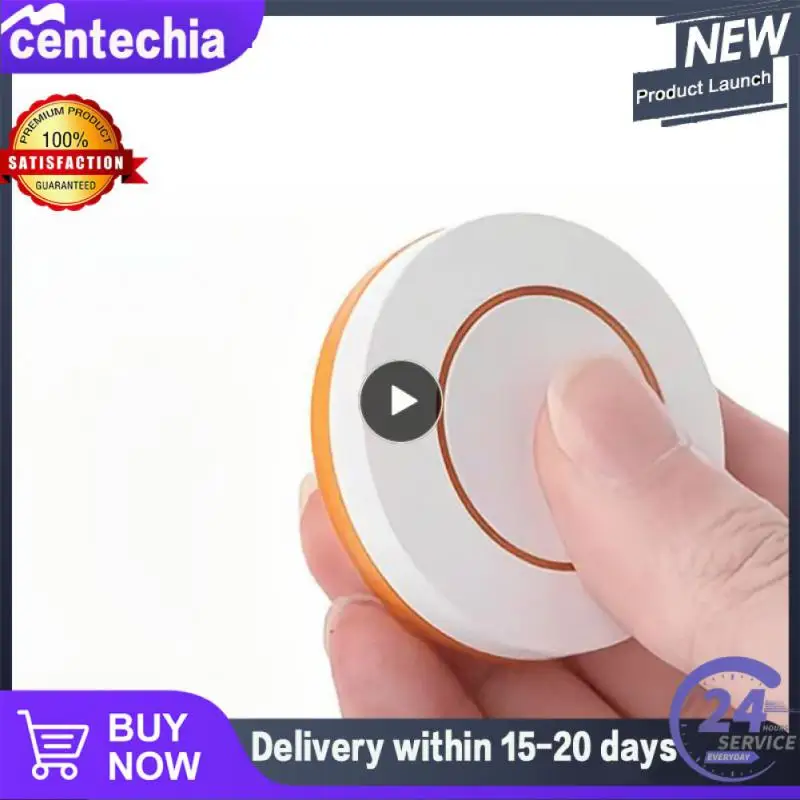 

Беспроводной пульт дистанционного управления 433 МГц, 1 кнопка, Круглый пульт дистанционного управления, не стесняйтесь вставлять чип EV1527, обучающий Тип