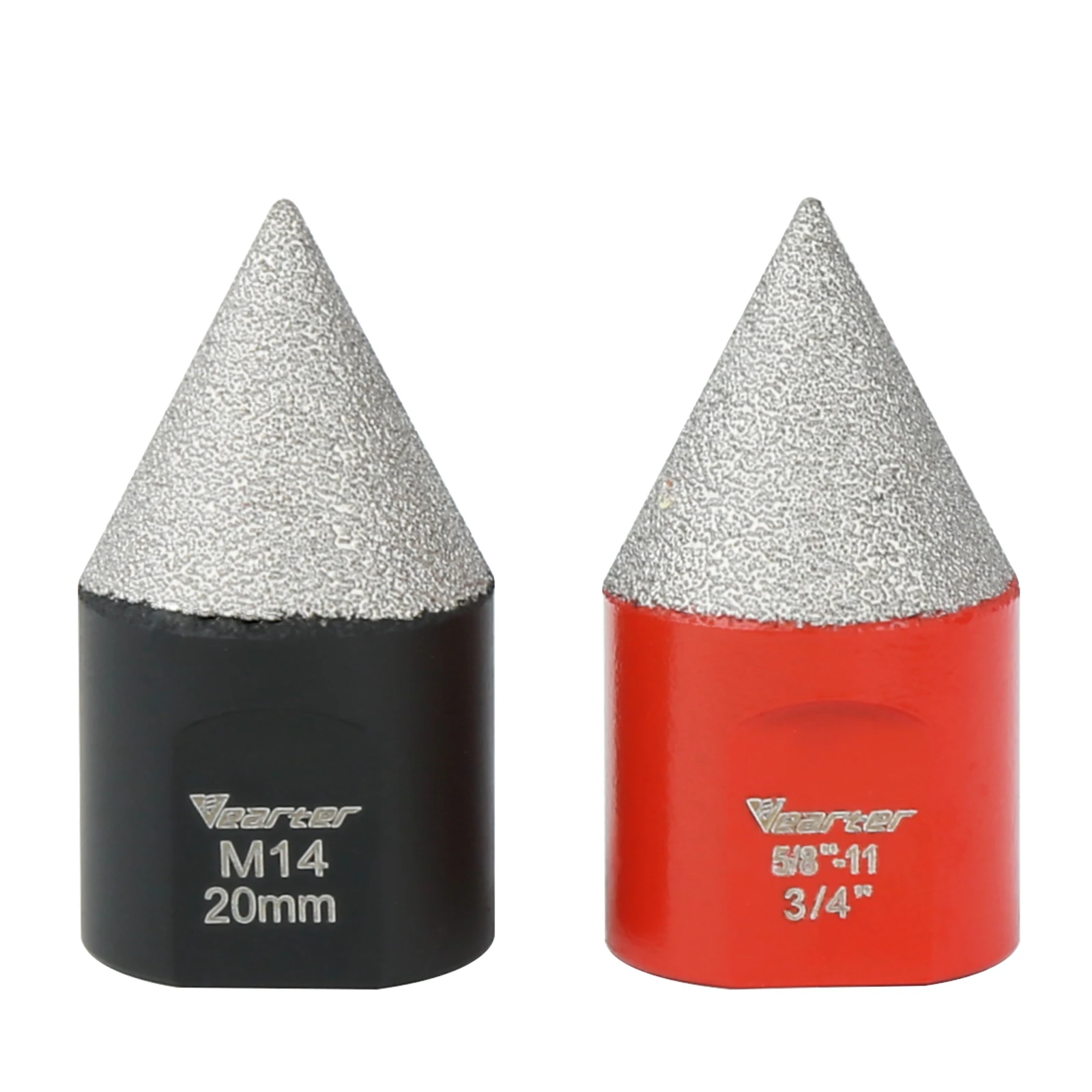 Vearter Vacuum Brazed Diamond Milling Bit Finishing Hole Tool For Ceramic Tile Marble Enlarge Shape Round Bevel Beveling Chamfer brazed diamond grinding wheel chamfer bit cone reamer m14 thread enlarge shape round hole beveling trimming tile ceramic marble