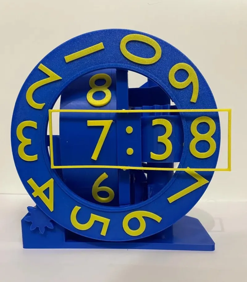 Home Modern Creativity Clock 3D Printed Living Room Bedroom Home Decoration Desktop Ornaments Gift Ideas Ornaments Table Clocks