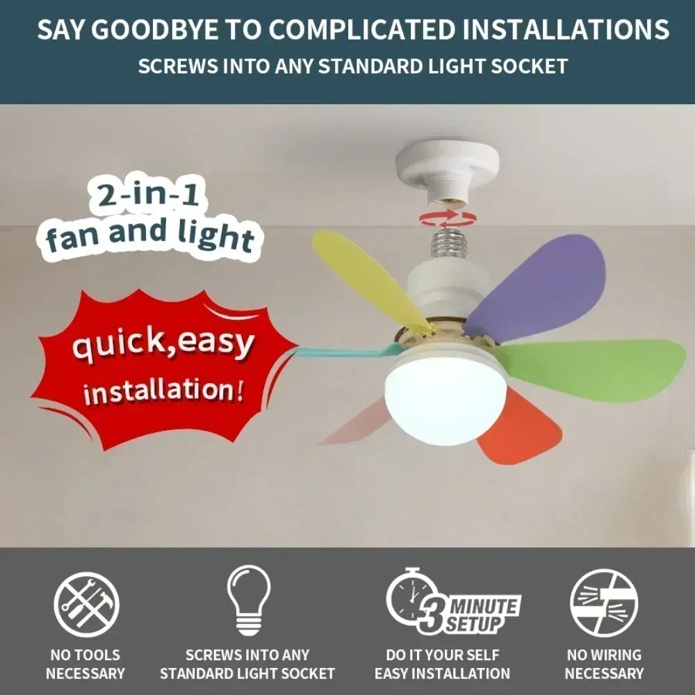 40W/30W LED Ceiling Fan with Remote-E27 Bulb Base Memory Function 85-265V Wide Voltage for Bedroom/Kitchen/Office