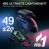 Redragon M916 STD 3-Mode Wireless Gaming Mouse, 49G Ultra-Light 24K DPI Mice w/Ergonomic Natural Grip Build - Image 4