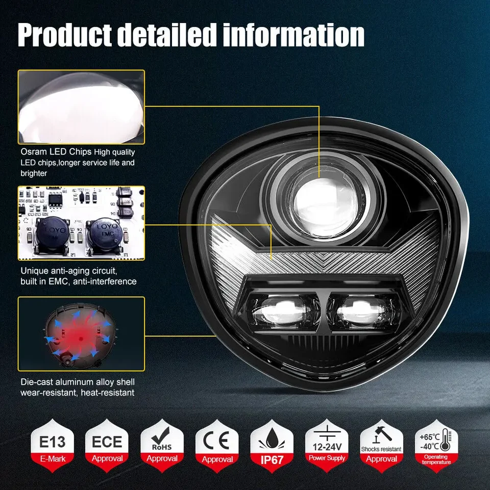 【新品】ヤマハ　XVS1300CU　ヘッドライト S61669133e2dd4edbadcb31ce60b11