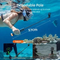 BSLIUFANG underwater buoyancy pole extendable selfie stick tripod suitable for GoPro Insta360 DJI OSMO sports camera accessories - Image 4