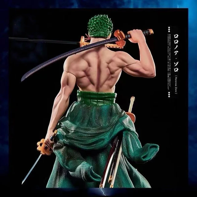 18cm One Piece Gk Roronoa Zoro Action Figure Interchangeable Head